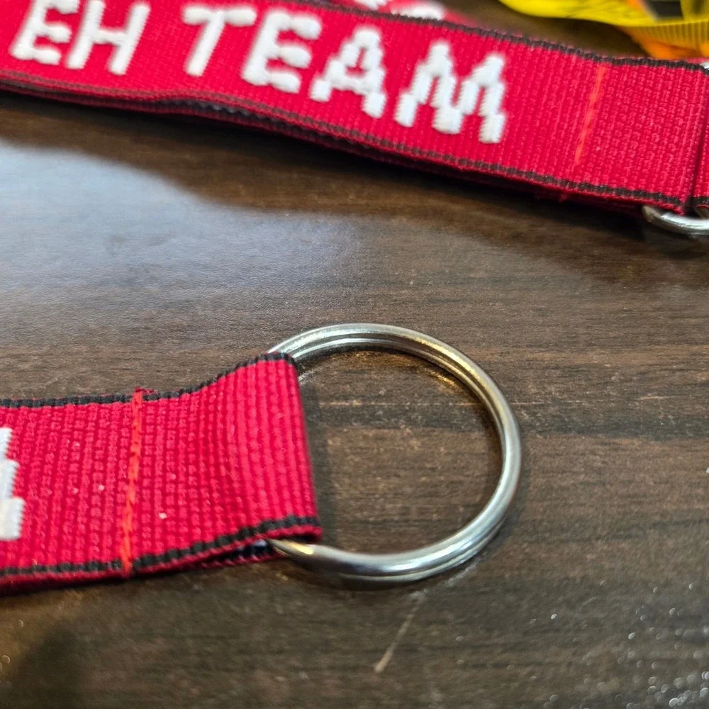 Eh Team Canadian Keychain Embroidered Double Sided Keyring Fob
